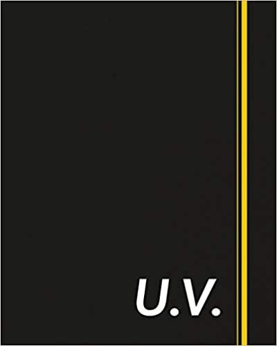U.V.: Classic Monogram Lined Notebook Personalized With Two Initials - Matte Softcover Professional Style Paperback Journal Perfect Gift for Men and Women indir