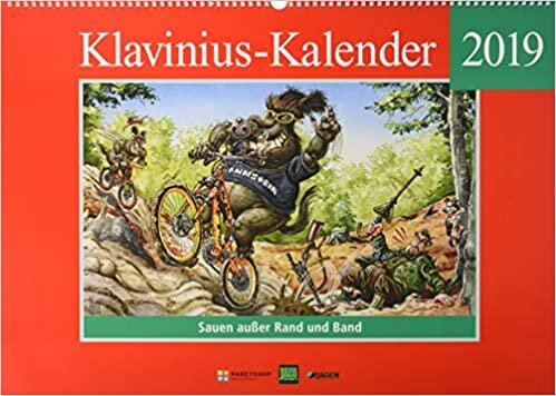 Klavinius-Kalender 2019: Sauen ausser Rand und Band