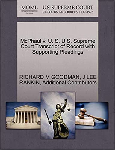 McPhaul v. U. S. U.S. Supreme Court Transcript of Record with Supporting Pleadings