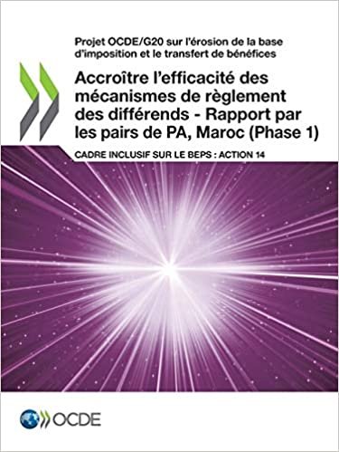 Accroître l'efficacité des mécanismes de règlement des différends - Rapport par les pairs de PA, Maroc (Phase 1) indir