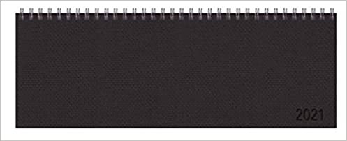 Tischquerkalender Professional Premium schwarz 2021: 1 Woche 2 Seiten; Bürokalender mit edlem Hardcover und nützlichen Zusatzinformationen im Format: 29,8 x 10,5 cm indir
