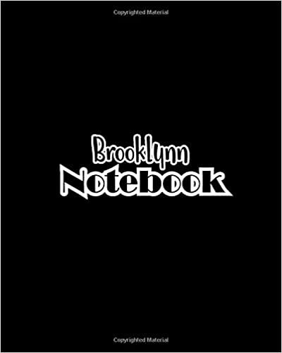 indir Brooklynn Notebook: 100 Sheet 8x10 inches for Notes, Plan, Memo, for Girls, Woman, Children and Initial name on Matte Black Cover