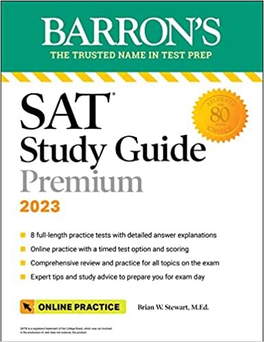 تحميل SAT Study Guide Premium, 2023: 8 Practice Tests + Comprehensive Review + Online Practice