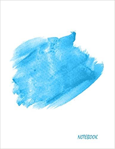 Notebook: Bright blue watercolor: Journal Dot-Grid, Grid, Lined, Blank No Lined: Book: Pocket Notebook Journal Diary, 110 pages, 8.5" x 11" اقرأ