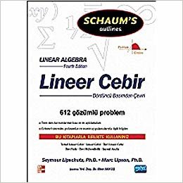 Lineer Cebir: Schaum's Autlines 612 Çözümlü Problem indir
