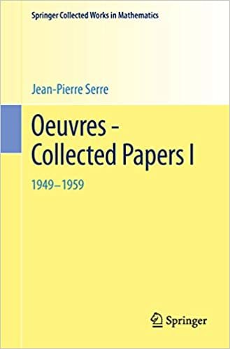 Oeuvres - Collected Papers I: 1949 - 1959 (Springer Collected Works in Mathematics) indir