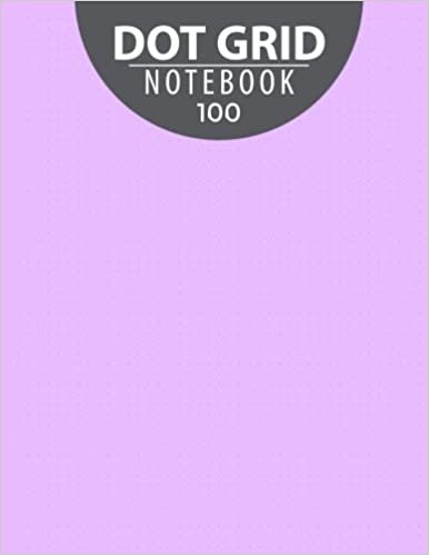 Dot Grid Notebook: 5 Dot Per Inches 100 Pages (for Design, Create, Journal, Student, Planner) Large (8.5 x 11 inches) -- Matte Purple Cover