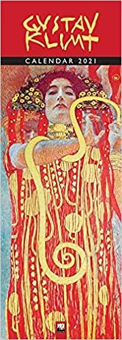 Gustav Klimt 2021: Original Flame Tree Publishing-Kalender Slimeline [Kalender] indir