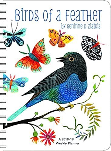 ダウンロード  Geninne Zlatkis 2018 - 2019 Birds of a Feather Weekly Planner: 17-month Calendar With Pocket 本