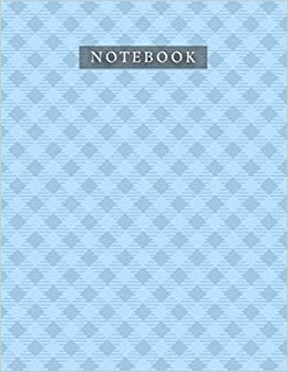 Notebook Maya Blue Color Small Cross Line Baby Elephant Pattern Background Cover: 110 Pages, Life, Journal, 8.5 x 11 inch, Daily, 21.59 x 27.94 cm, Bill, A4, Planner, Organizer indir