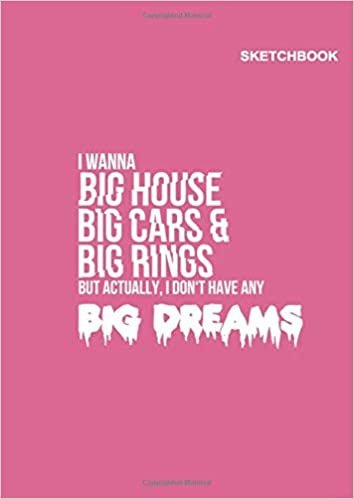 Sketchbook for BTSs: Large Unruled Notebook, BTS Members I don't have any big dreams Pink Cover, (8.27" x 11.69" (A4), 110 Pages. indir