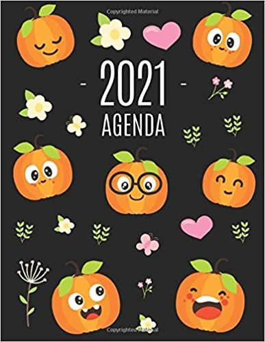 Zucca Agenda 2021: Agenda di 12 Mesi con Calendario 2021 | Pianificatore Giornaliera indir