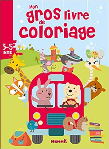 indir Mon gros livre de coloriage (Bus animaux) (Gros livres de coloriages)