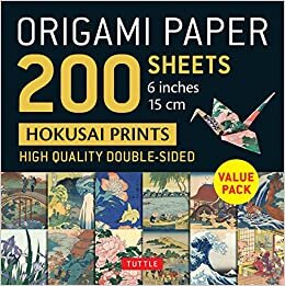 تحميل Origami Paper 200 sheets Hokusai Prints 6&quot; (15 cm): Tuttle Origami Paper: Double-Sided Origami Sheets Printed with 12 Different Designs (Instructions for 5 Projects Included)