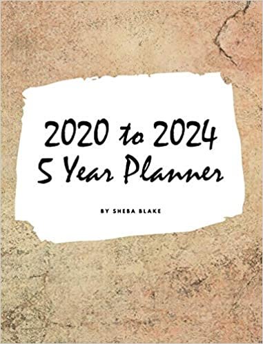 2020-2024 Five Year Monthly Planner (Large Hardcover Calendar Planner) indir