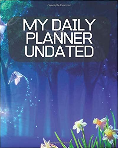 indir My Daily Planner undated: 8x10 Inch - 100 Pages - Journal, Notebook, Book, Planner for Women, Men, s, girls, kids, Moms school and Children.
