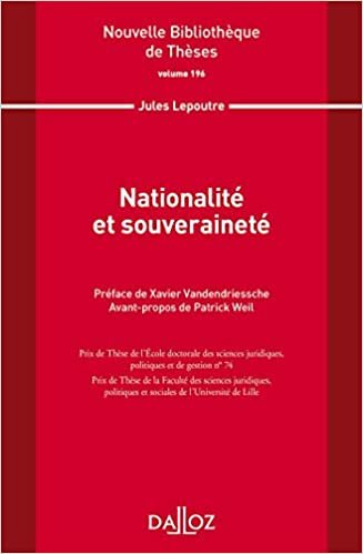 indir Nationalité et souveraineté. Volume 196 - 1re ed. (Nouvelle Bibliothèque de Thèses)