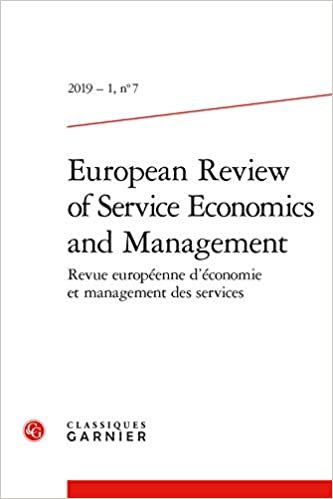 FRE-EUROPEAN REVIEW OF SERVICE (Revue Europeenne D'economie Et Management Des Services): 2019 - 1, n° 7