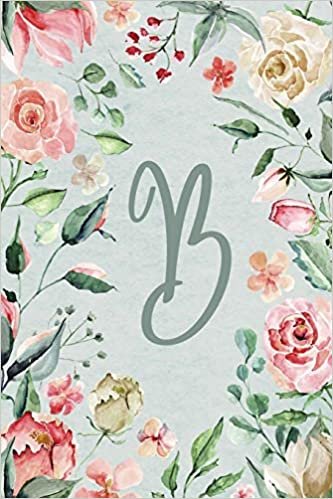 2020 Weekly Planner, Letter/Initial B, Teal Pink Floral Design: 6”x9” Weekly Calendar (Teal Pink Floral 6”x9” Planner Alphabet Series - Letter B) indir