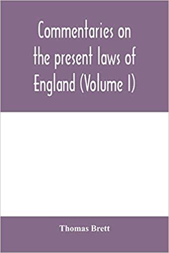 تحميل Commentaries on the present laws of England (Volume I)