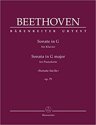 Sonate für Klavier G-Dur op. 79 -Sonate facile-. Spielpartitur, BÄRENREITER URTEXT indir