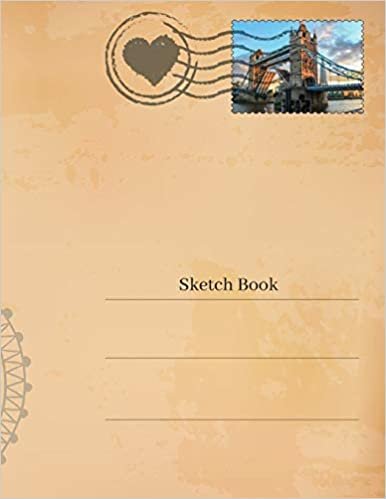 تحميل Sketch Book: Swinging London Themed Notebook for Drawing, Writing, Painting, Sketching or Doodling, 120 Pages, 8.5x11