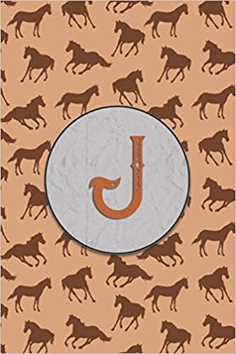 indir J: Monogram With Single Letter Journal, Diary or Notebook for the Horse Lover and Anybody That Likes Horses