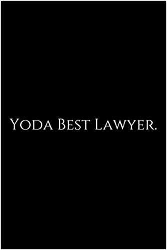 تحميل Yoda Best Lawyer: Lawyer Gift: 6x9 Notebook, Ruled, 100 pages, funny appreciation gag gift for men/women, for office, unique diary for her/him, perfect as a