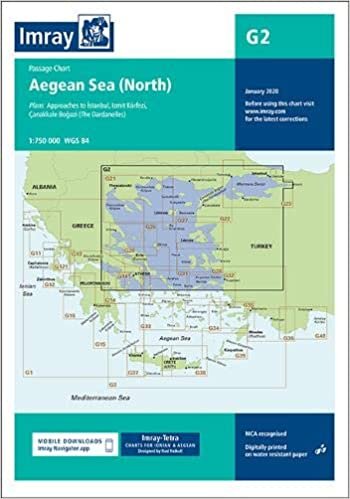 G2 Aegean Sea (North): Passage Chart: 2020 (Imray G Charts) indir