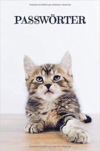 تحميل Passwörter: Notizbuch zum Organisieren aller Zugangsdaten - Motiv: Süße Katze