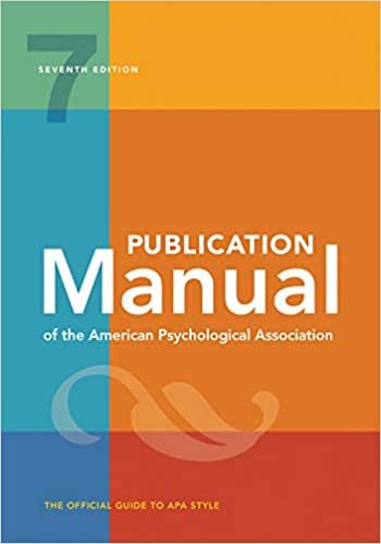 Publication Manual of the American Psychological Association: The Official Guide to Apa Style