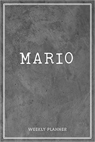 Mario Weekly Planner: Chaos Coordinator Organizer Appointment To Do List Academic Schedule Time Management Personalized Personal Custom Name Student Teachers Grey Loft Wall Art Gift