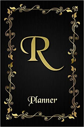 R: Letter Journal Monogram Minimalist Lined Notebook To Do List Undated Daily Planner for Personal and Business Activities with Check Boxes to Help ... to Get Organized (9 x 6 inches 120 pages) indir