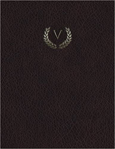 Monogram "V" Sketchbook: Volume 22 (Monogram Maroon 150 Sketch) indir