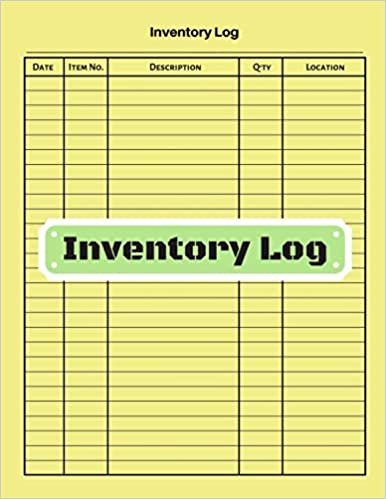 Inventory log: V.11 - Inventory Tracking Book, Inventory Management and Control, Small Business Bookkeeping / double-sided perfect binding, non-perforated indir