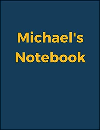 تحميل Michael&#39;s Notebook: Blue Navy Cover, College Ruled, 100 Sheets, 8.5&quot; x 11&quot; (Letter Size), White Paper