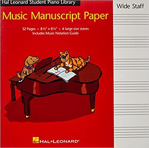 Hal Leonard Student Piano Library Music Manuscript Paper: Wide Staff