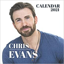 Chris Evans: 2021 Wall Calendar - 8.5"x8.5", 12 Months