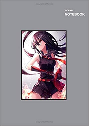 indir Akame Ga Kill mini notebook for kids: 8.27 x 11.69 (International standard for paper A4 size), 110 Pages, Cornell notes.