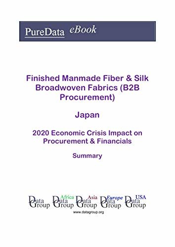 ダウンロード  Finished Manmade Fiber & Silk Broadwoven Fabrics (B2B Procurement) Japan Summary: 2020 Economic Crisis Impact on Revenues & Financials (English Edition) 本