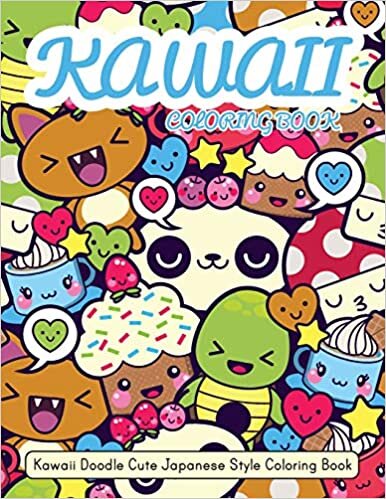 Kawaii Coloring Book: Kawaii Doodle Cute Japanese Style Coloring Book For Adults and Kids Relaxing & Inspiration