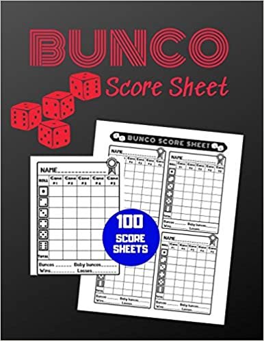 indir Bunco Score Sheet: V.16 100 Bunco Score Pad for Dice game / Bunco Scorekeeping / Score Keeping Book Large size