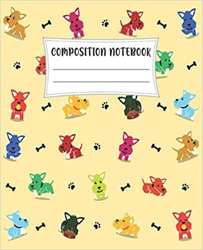 تحميل Composition Notebook: Adorable Dog Themed Wide Ruled Composition Notebook For All Dog Lovers