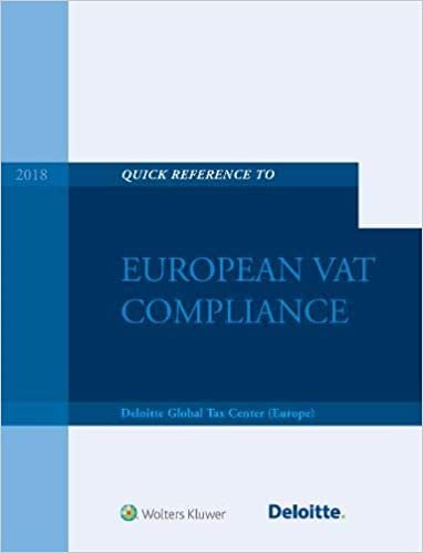 تحميل Quick Reference Guide to European VAT Compliance: 2018 Edition