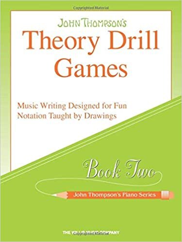 ダウンロード  Theory Drill Games Book 2: Music Writing Designed for Fun Notation Taught by Drawings (John Thompson's Piano) 本