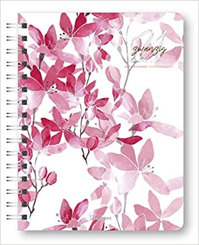 Glamour Planner Pink Flowers 2021 - Diary - Buchkalender - Taschenkalender - 16,5x21,6 indir