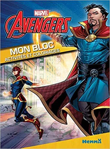 Marvel Avengers Mon bloc - Activités et coloriages (Dr Strange et Captain Marvel) (Mon premier bloc de coloriages)