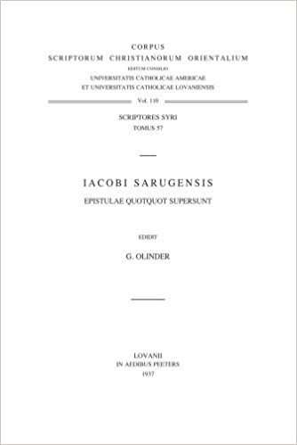 Iacobi Sarugensis Epistulae Quotquot Supersunt: (syr. II, 45), T. (Corpus Scriptorum Christianorum Orientalium) indir