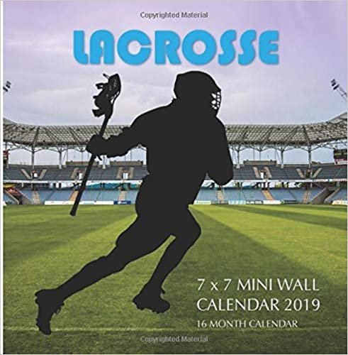 Lacrosse 7 x 7 Mini Wall Calendar 2019: 16 Month Calendar indir