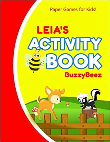 Leia's Activity Book: 100 + Pages of Fun Activities | Ready to Play Paper Games + Storybook Pages for Kids Age 3+ | Hangman, Tic Tac Toe, Four in a ... Letter L | Hours of Road Trip Entertainment indir